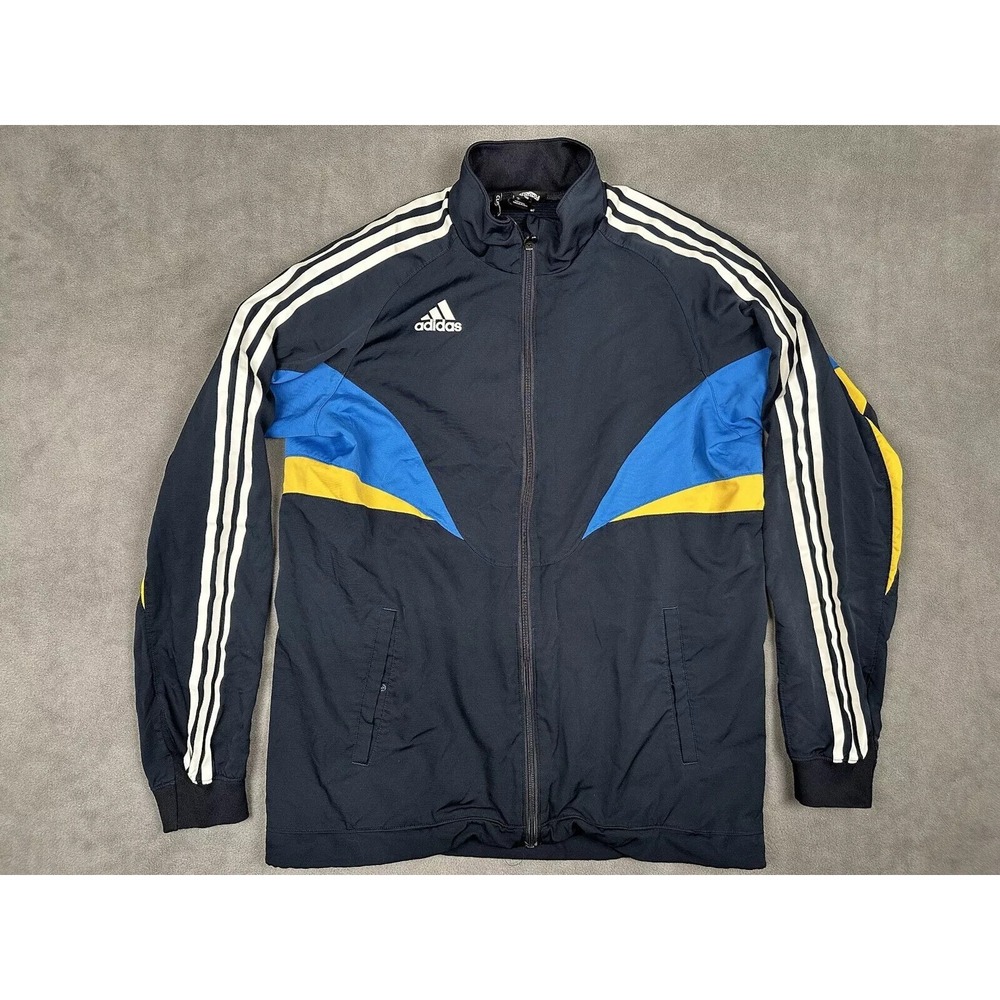 Adidas‎ Formotion Clima 365 Y2K 2008 Tracksuit Windbreaker L Blue Yellow White